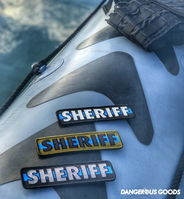 Dangerous Goods®️ Duty Gear Thin Blue Line Plate Carrier Sheriff Patch