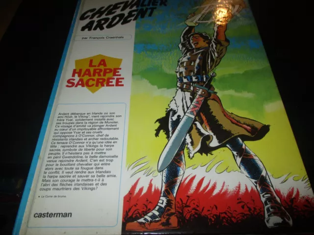 BD "CHEVALIER ARDENT, TOME 5 : LA HARPE SACREE" Craenhals - RE CASTERMAN 1983