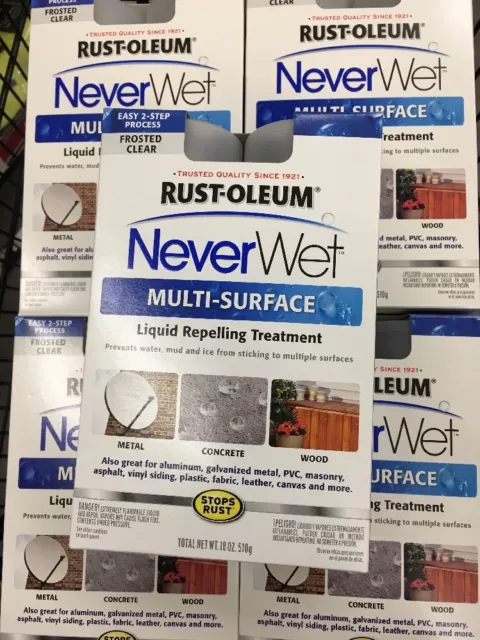5X Rust-Oleum NeverWet Flat Frosted 18oz. NeverWet Multi-Purpose Spray Kit