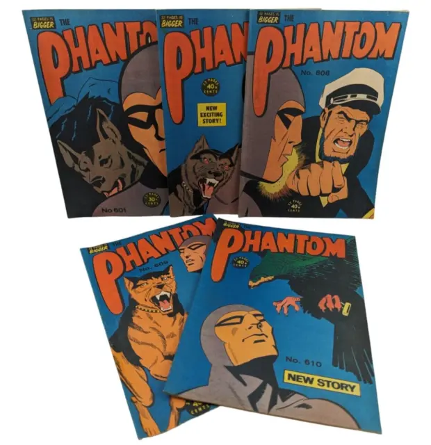 Phantom comic 601 - 610 Australian edition Frew 1977 comics Bulk Lot Bundle