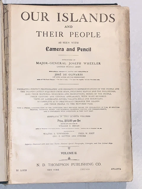 1899 Our Islands and Their People as Seen with Camera & Pencil Volume II Vintage 3