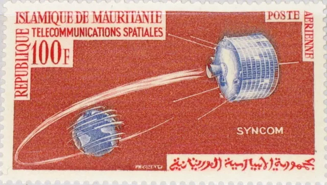 MAURITANIA MAURETANIEN 1964 230 C35 Space Communication Satellite Weltraum MNH