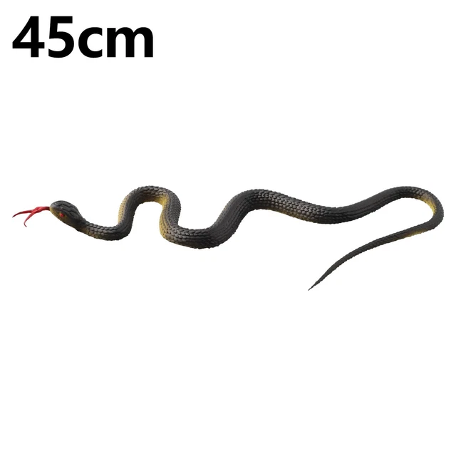 Serpent Jouet Faux Serpent 1 Pièce 130 Cm en Caoutchouc Souple Serpent Accessoires de Jardin Blague Drôle Blague Jouet