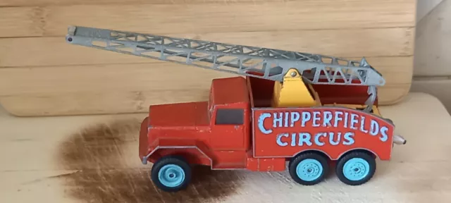 Vintage Corgi Major Toys Chipperfields Circus International 6x6 Crane Truck