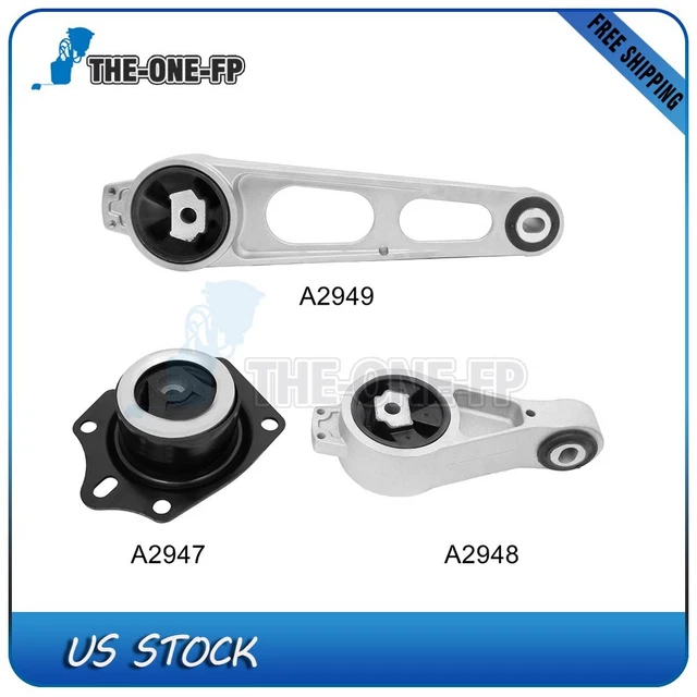 3x Engine Motor Mount Kit For 2002-2008 Chrysler PT Cruiser LX Wagon 4-Door