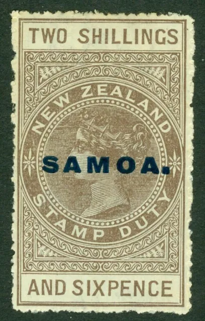 Sg 128 Samoa 1914-24. 2/6 Grau Braun. Fein Halterung Postfrisch Katze