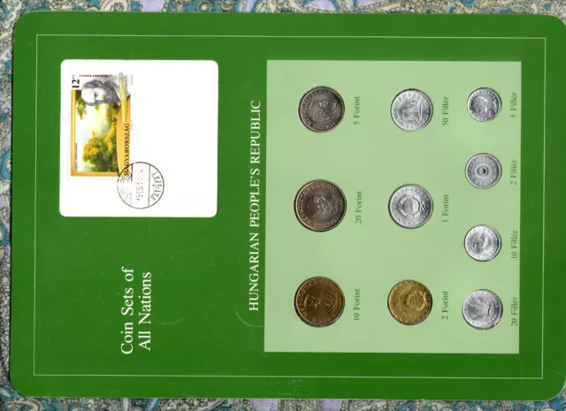 Coin Sets of All Nations Hungary 1985-1990 UNC All Filler 1990 10K Mint