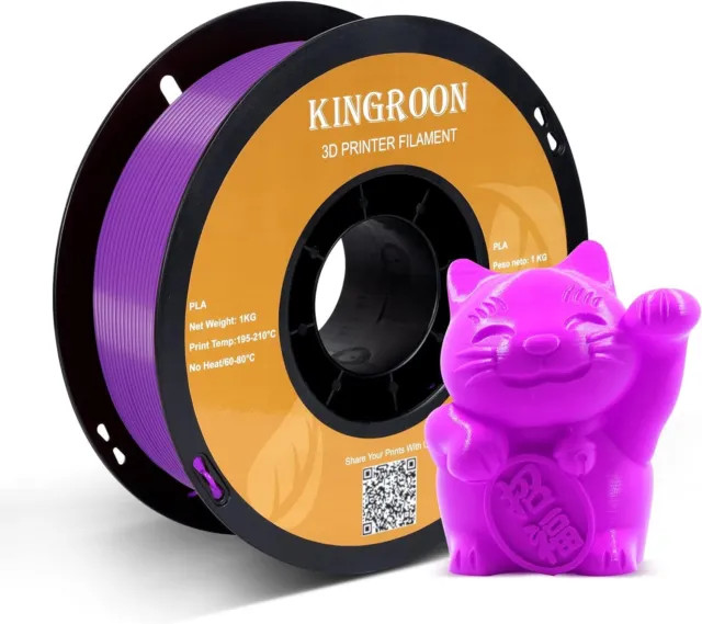 Filament pour imprimante 3D RS PRO, PLA, Ø 1.75mm, Couleur