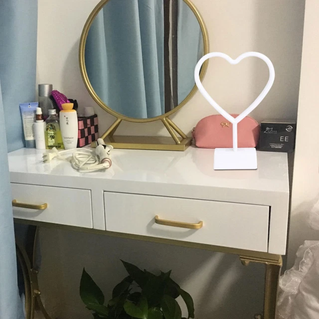 LED DESK LAMP Stick Table Heart Marquee Signs Decoration Home £14.65