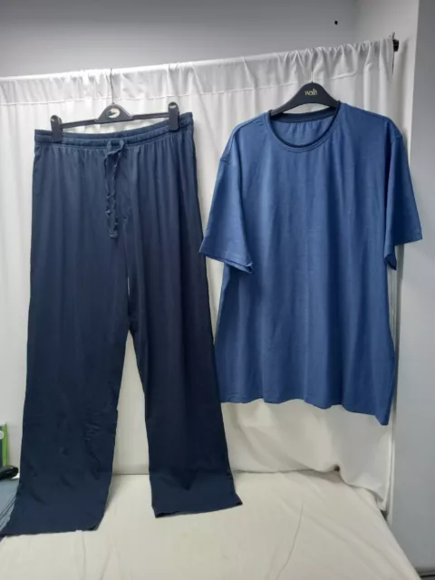 ❤️ George Blue Mens Loungewear Pyjamas Size XXL Bnwot