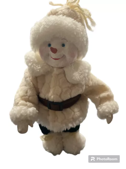 Vintage Snowman Stuffed Plush  10” DanDee Christmas Winter Decor Xmas