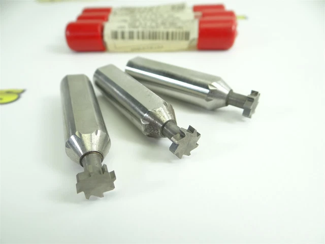 Lot Of 3 New! Usa Made! Carbide Head Keyseat Cutters 3/8" X 3/32" X 1/2"