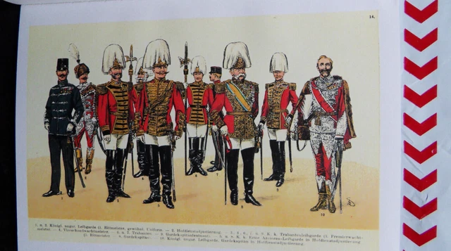 IMPERIAL ARMY WW1 Austro-Hungarian Ranks Uniforms Artillery Cavalry ...