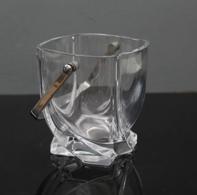 Seau à Glaçons Cristal Vintage 70/80 Gros Glaçons Avec Anse Lave-vaisselle