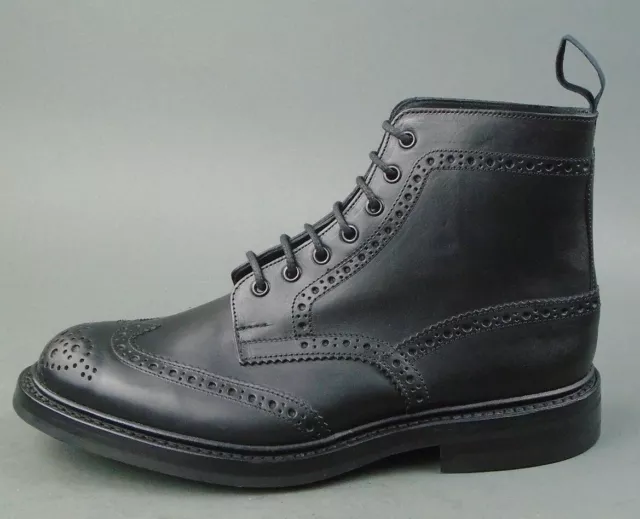TRICKERS STOW, BLACK Olivvia Brogue Boots, UK:9, EU:43, RRP £585! BNWB ...