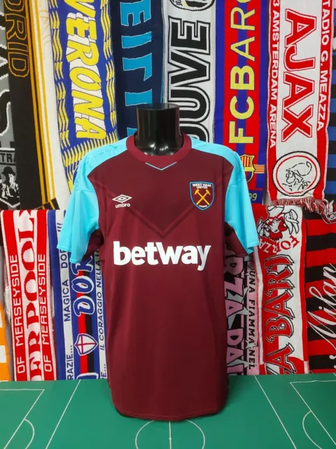 Maglia Calcio West Ham Home 2017/18 Shirt Trikot Maillot Camiseta Jersey