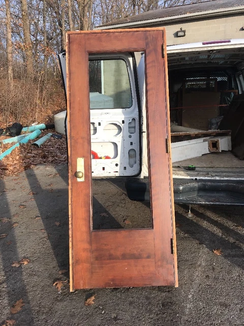 HOLZ Antique Burch Entrance Door 34 X 84.75 In Jamb 7 3/8”