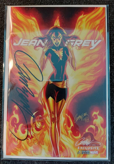 Jean Grey #1 SIGNED J Scott Campbell Exclusive Variant C  w/COA