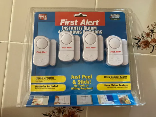 First alert 4 instant alarms for windows or doors NEW!!