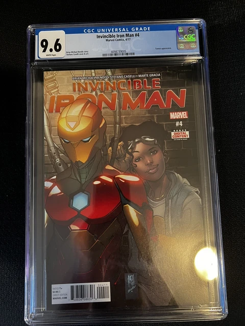 Invincible Iron Man #4 CGC 9.6 - Riri Williams - Caselli Cover - 2017