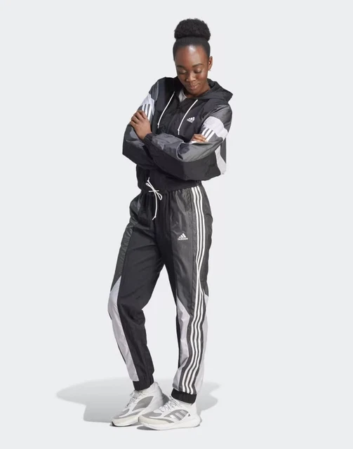 Tuta Intera Completa DONNA Adidas Gametime Cappuccio Nero Nylon