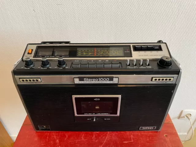 SANKEI TCR-1000SEV Ghettoblaster Boombox Stereo Radio Cassette Recorder Japon