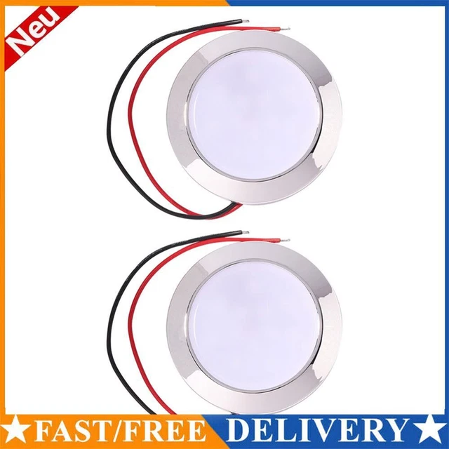 Waterproof 12V 24V Auto 24 SMT LED Dome Reading Lamp for Caravan RV Marine Car