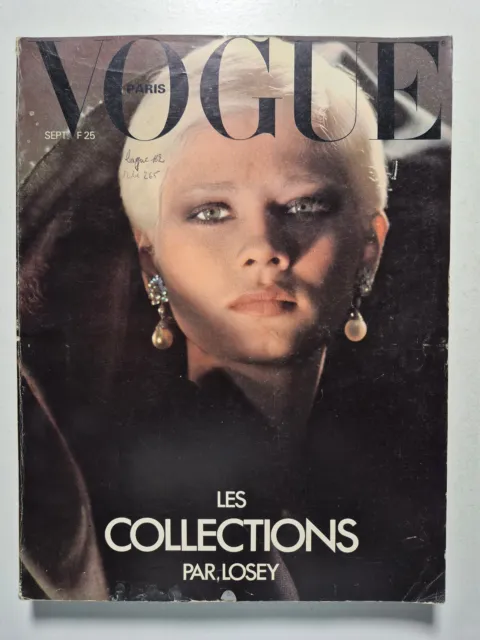 Magazine mode fashion VOGUE PARIS #579 septembre 1977 par Losey missing 4 pages