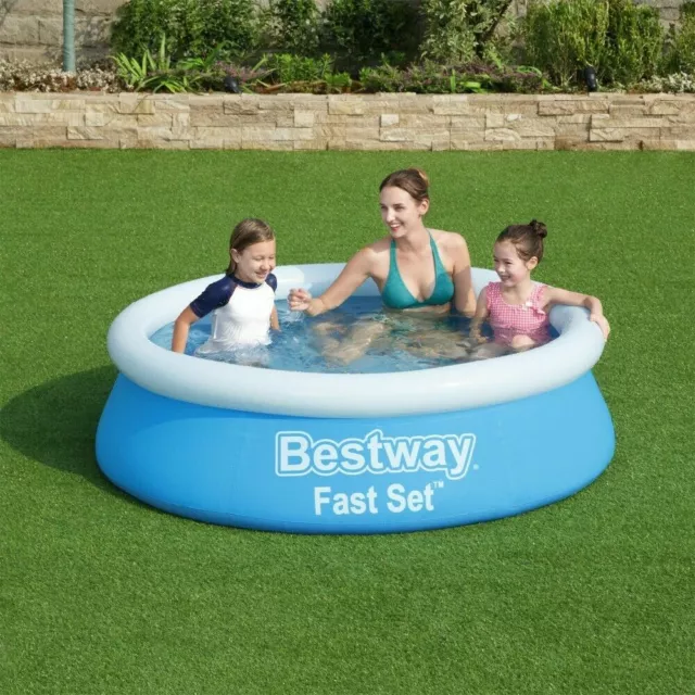 6Ft -  8Ft - 10Ft  Fast Set Family Patio Garden Outdoor Paddling Swimming Pool