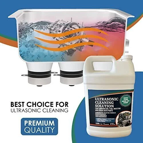 Ultrasonic Cleaner Solution for Carburetors and Engine Parts (1 Gallon)