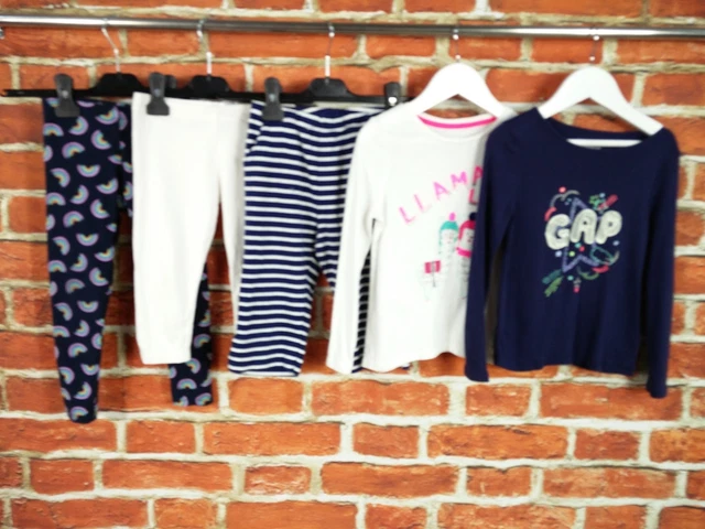 GIRLS BUNDLE AGE 4-5 YEARS GAP NEXT etc LEGGINGS TROUSERS TOP T-SHIRT KIDS 110CM