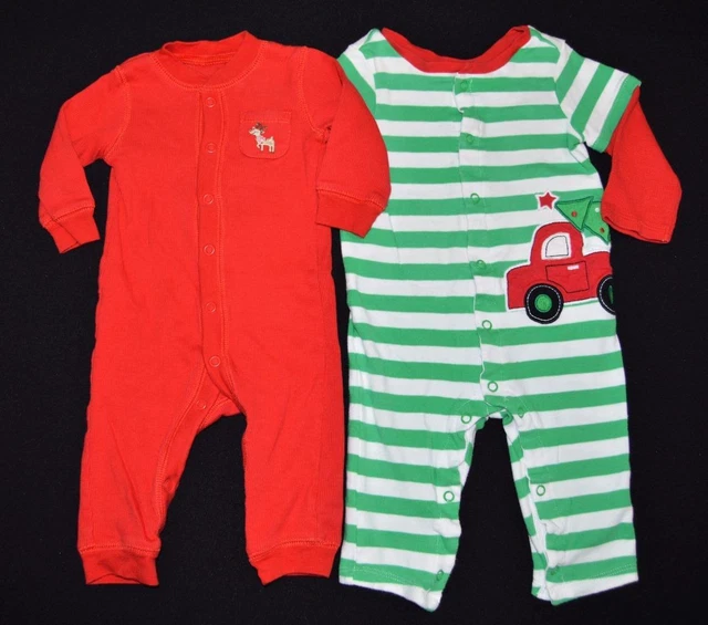 Infant Boy 3-6m 3m HOLIDAY 1pc Outfit Set Lot Carter's Reindeer Impressions Tree