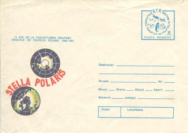 Romania Antarctic post.stat. Stella Polaris 15 years Phil. Group Theme Polar