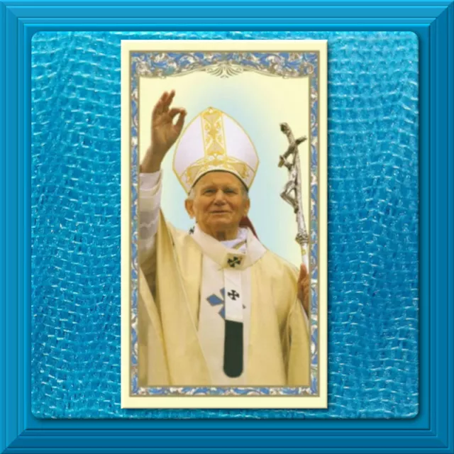 SAINT JOHN PAUL II Catholic Holy Prayer Card POPE Beatified May 1, 2011 ...