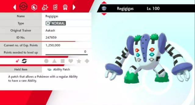 Shiny REGIGIGAS 6IV / Pokemon Brilliant Diamond and Shining -  Denmark