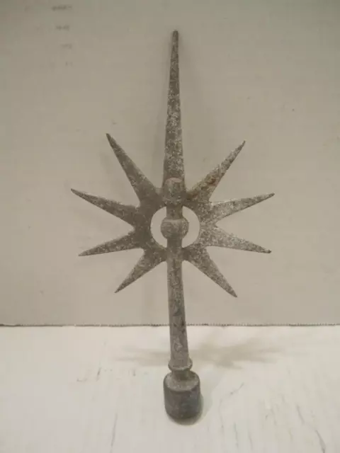 Old Original Cole Bros. Ball Center Lightning Rod Weathervane Tip-Top- Finial