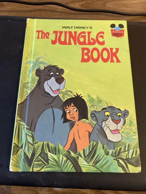 Walt Disney's  The Jungle Book Wonderful World Of Reading 1974 HC BCE