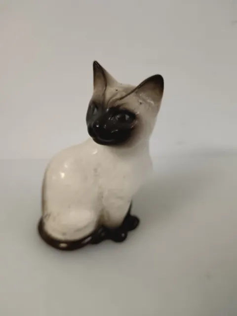 Vintage Royal Doulton Porcelain Cat Siamese 4"