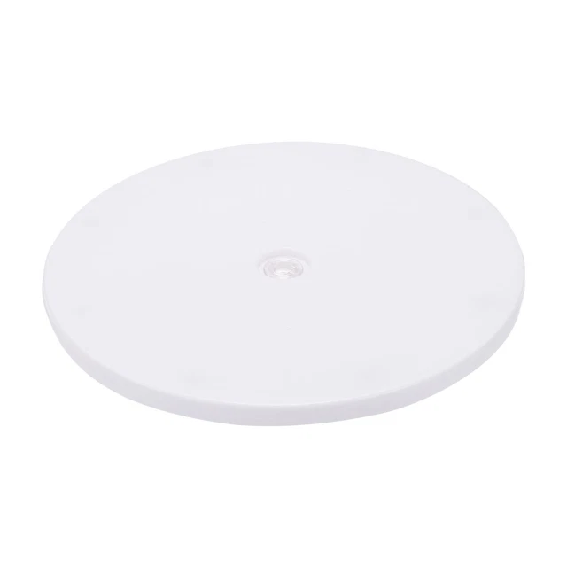 8" Giratorio Soporte con Acero Bolas Rodamientos Lazy Susan Base, Blanco