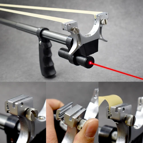 Fronde Pro Laser Lance Perre Rouge Haute Précson Slngshot Chasse