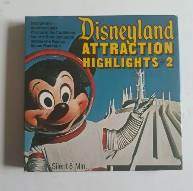 Film super 8 " Disneyland attraction highlights #2 " 8mm Walt Disney home movies