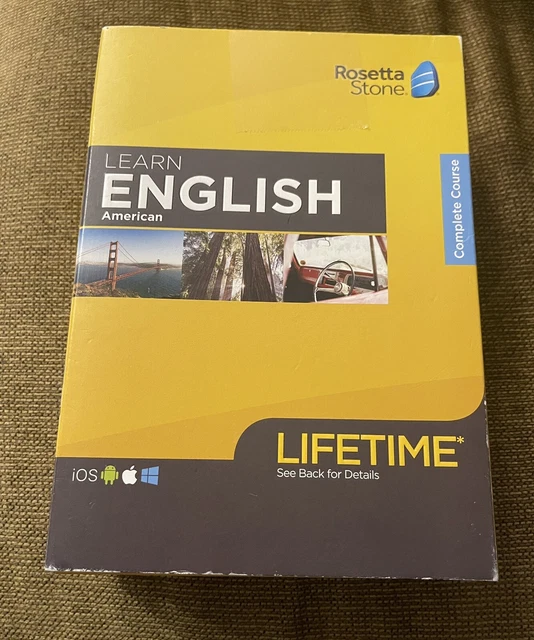 Rosetta Stone Lifetime English Complete Course - Sync to all devices Sealed