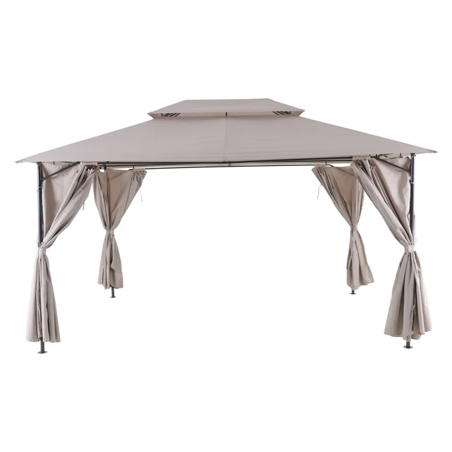 NATERIAL - Garten Pavillon OXIS - 3x4 m - 12m² -  Wasserabweisend Festzelt, Neu