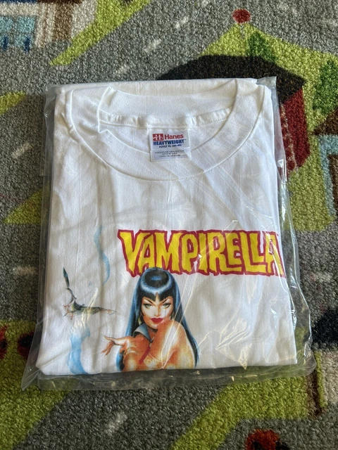 Vintage Vampirella Shirt : Vintage Vampirella 90s Graphitti Comics Rare White Shirt Xl $75.00