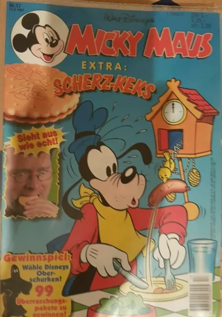 Micky Maus/Jahrgang 1997 / Heft Nr. 17 in Comic Hülle verschweißt !
