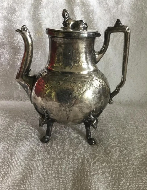 Early Redfield & Rice Quadruple Plate Aesthetic Movement Creamer Buck & Hooves