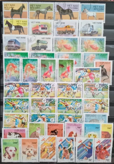 Briefmarken Sammlung Vietnam, gestempelt, 5