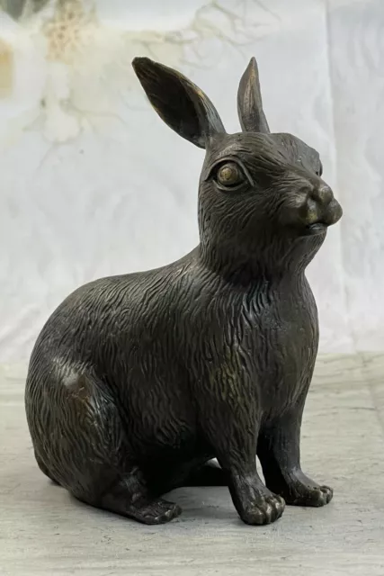 Art Déco Lapin Par Milo Bronze Fonte Sculpture Statuelost Cire Method