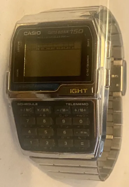 casio databank 150 SS Watch 1477 DBC-1500
