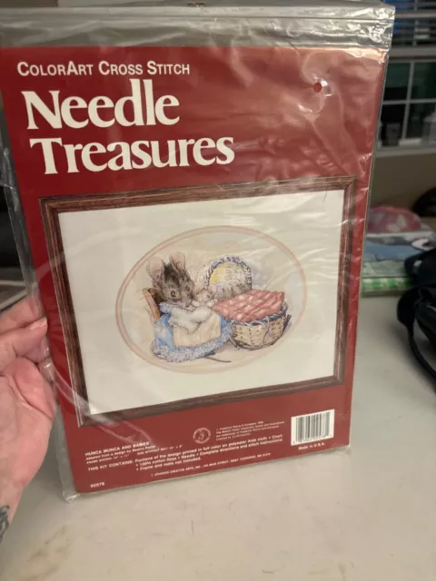Jca Needle Treasures - Hunca Munca And Babies Counted Cross Stitch Kit